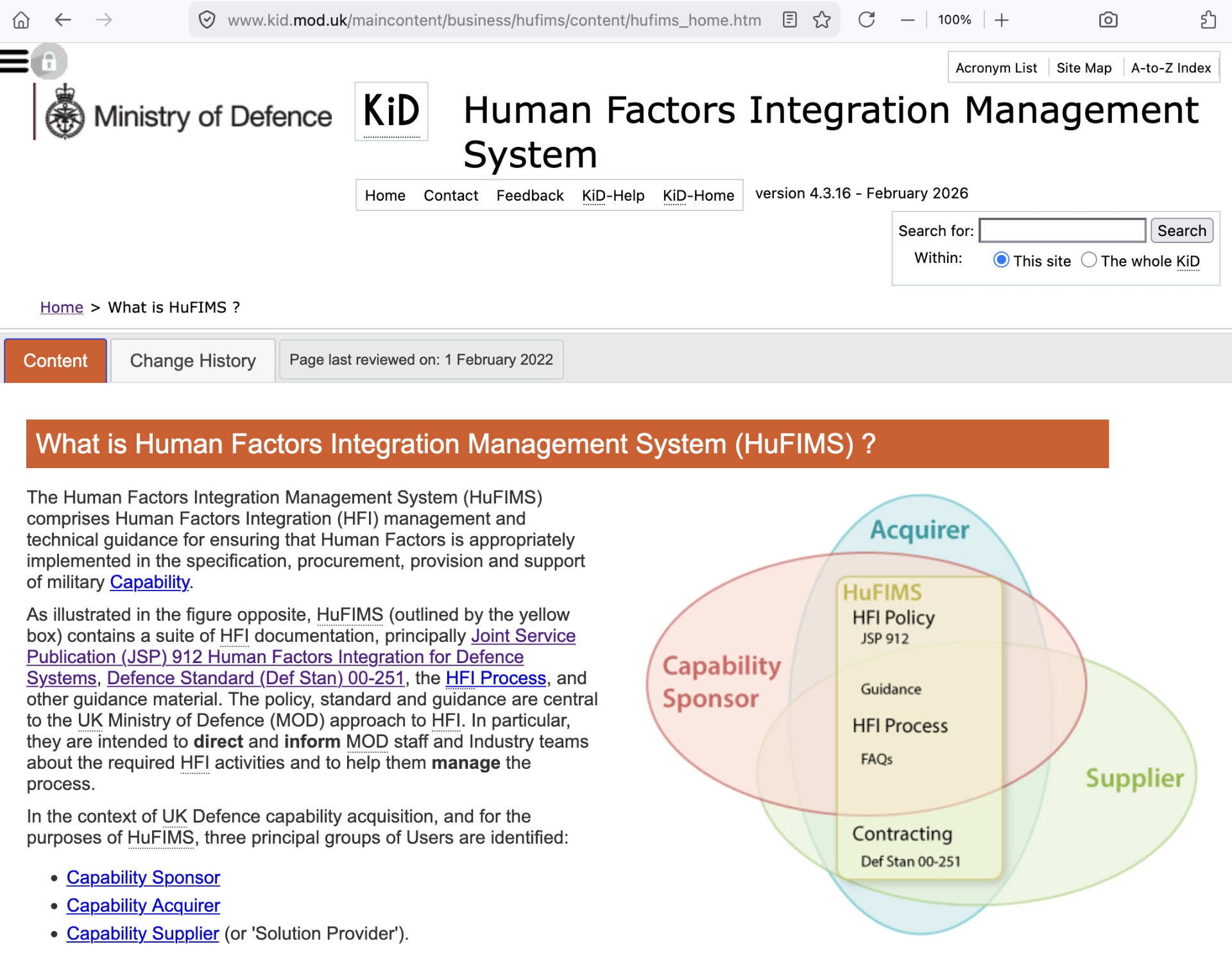 HuFIMS home page